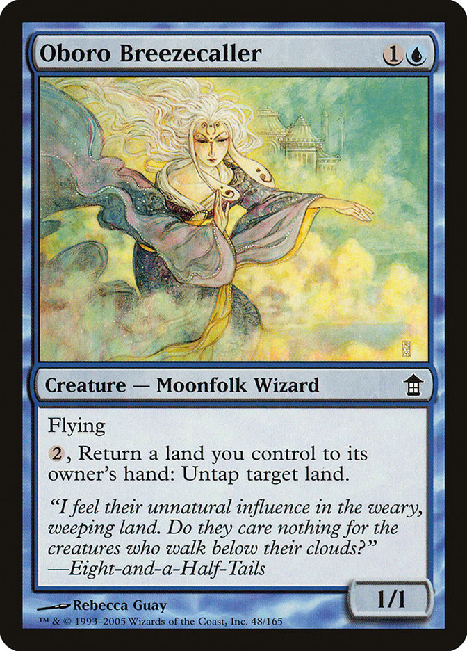 Magic the Gathering Card - Oboro Breezecaller - MTG Circle