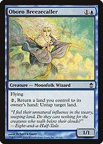 Magic the Gathering Card - Oboro Breezecaller - MTG Circle