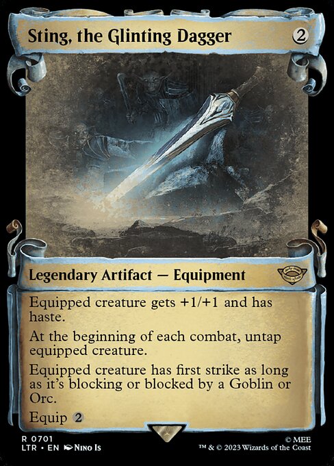 Magic the Gathering Card - Sting, the Glinting Dagger - MTG Circle