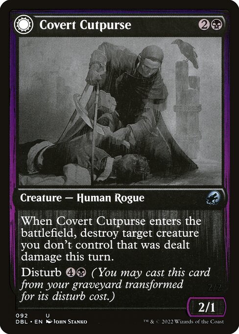 Magic the Gathering Card - Covert Cutpurse - MTG Circle