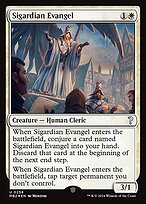 Magic the Gathering Card - Sigardian Evangel - MTG Circle