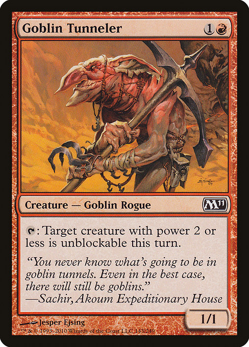 Magic the Gathering Card - Goblin Tunneler - MTG Circle