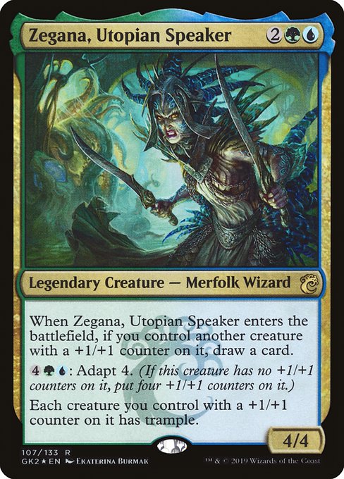 Magic the Gathering Card - Zegana, Utopian Speaker - MTG Circle