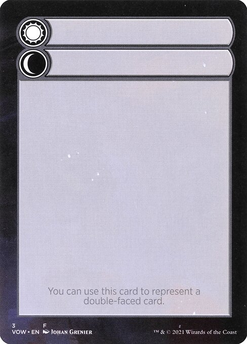 Magic the Gathering Card - Double-Faced Substitute Card - MTG Circle