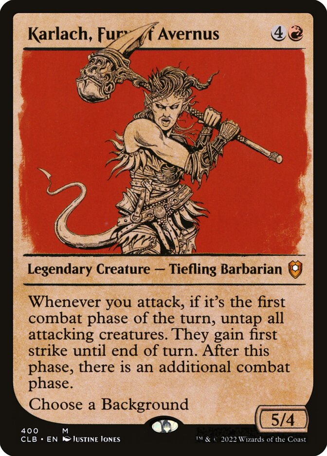 Magic the Gathering Card - Karlach, Fury of Avernus - MTG Circle