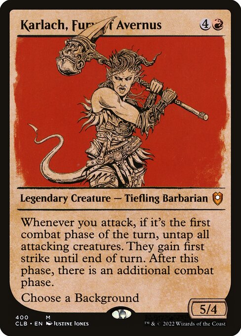 Magic the Gathering Card - Karlach, Fury of Avernus - MTG Circle