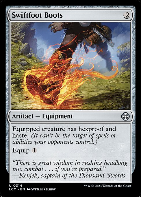 Magic the Gathering Card - Swiftfoot Boots - MTG Circle