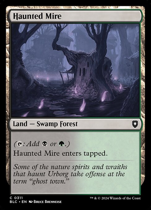 Magic the Gathering Card - Haunted Mire - MTG Circle