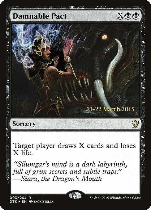 Magic the Gathering Card - Damnable Pact - MTG Circle