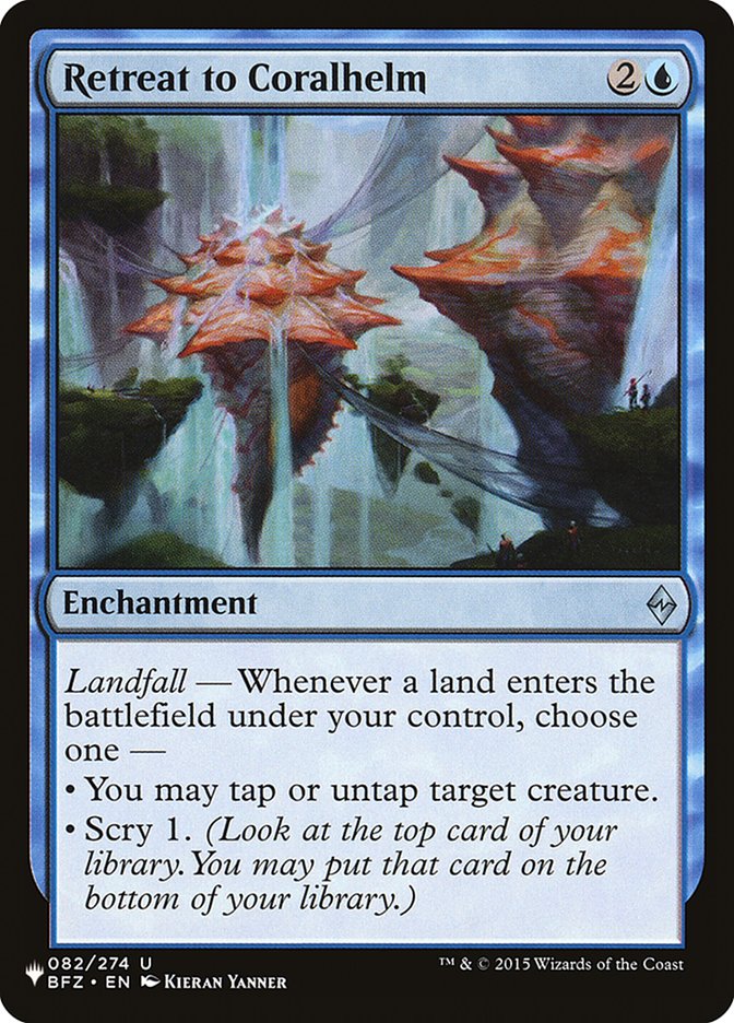 Magic the Gathering Card - Retreat to Coralhelm - MTG Circle