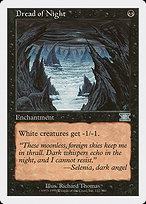 Magic the Gathering Card - Dread of Night - MTG Circle