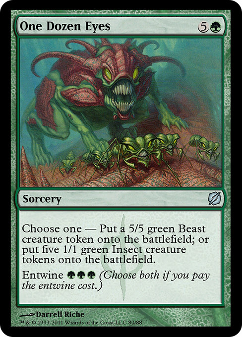 Magic the Gathering Card - One Dozen Eyes - MTG Circle
