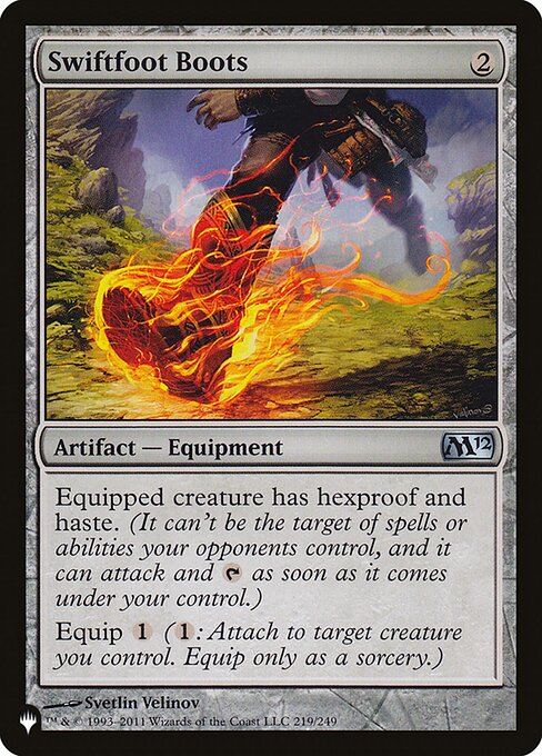 Magic the Gathering Card - Swiftfoot Boots - MTG Circle