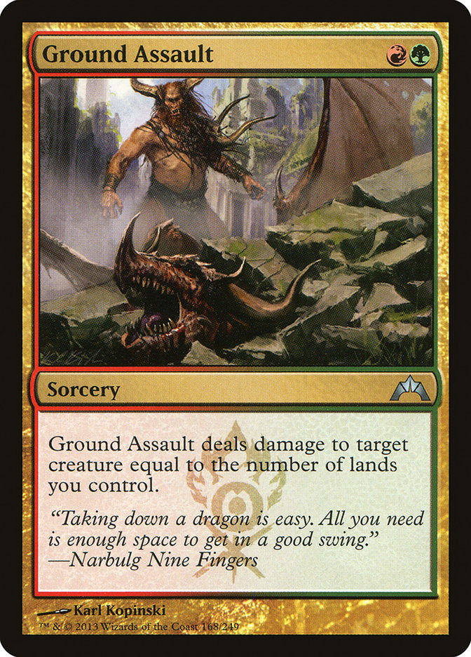 Magic the Gathering Card - Ground Assault - MTG Circle