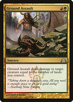 Magic the Gathering Card - Ground Assault - MTG Circle