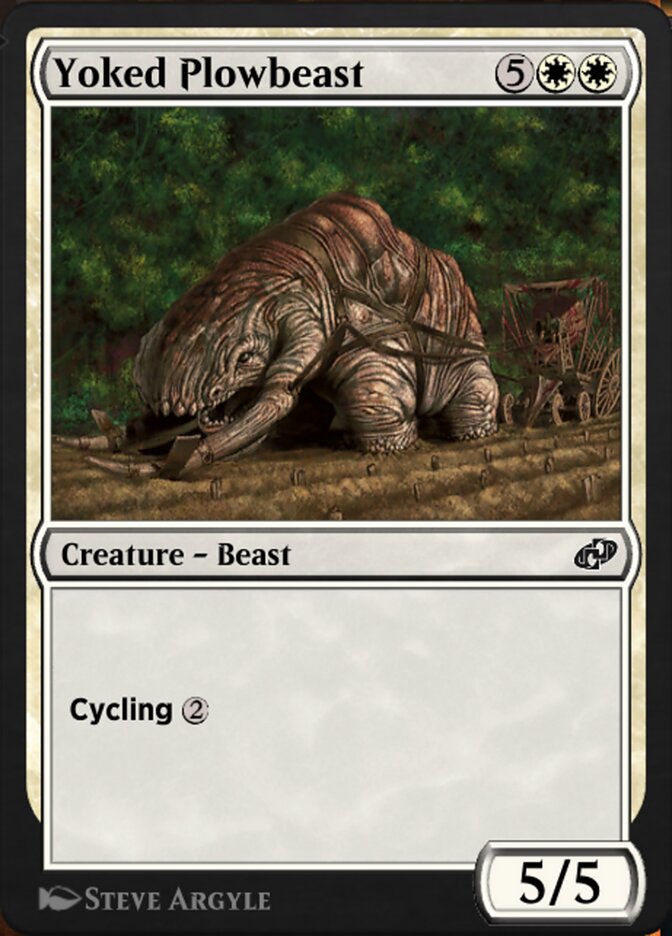 Magic the Gathering Card - Yoked Plowbeast - MTG Circle