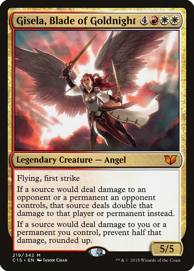 Magic the Gathering Card - Gisela, Blade of Goldnight - MTG Circle