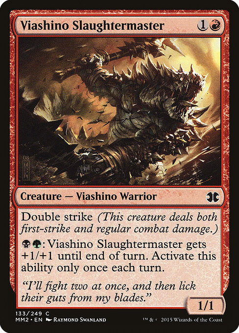 Magic the Gathering Card - Viashino Slaughtermaster - MTG Circle