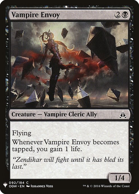 Magic the Gathering Card - Vampire Envoy - MTG Circle