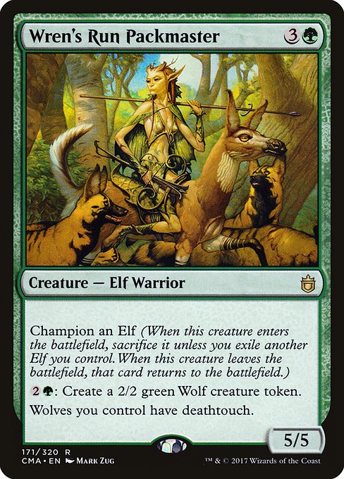 Magic the Gathering Card - Wren's Run Packmaster - MTG Circle