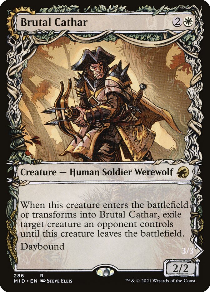 Magic the Gathering Card - Brutal Cathar - MTG Circle