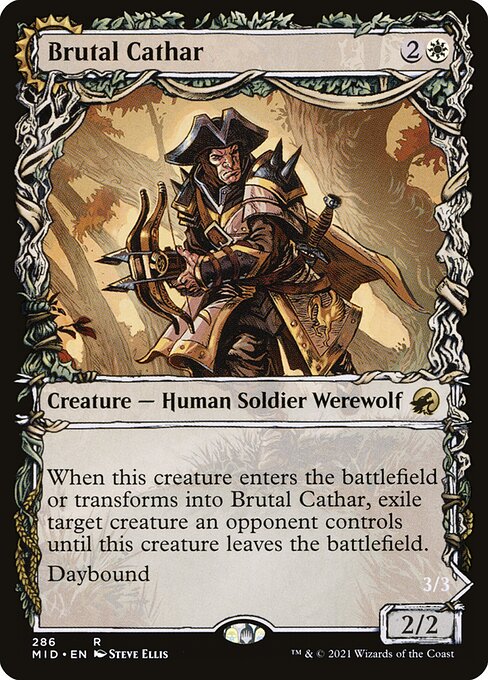 Magic the Gathering Card - Brutal Cathar - MTG Circle