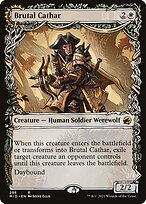Magic the Gathering Card - Brutal Cathar // Moonrage Brute - MTG Circle
