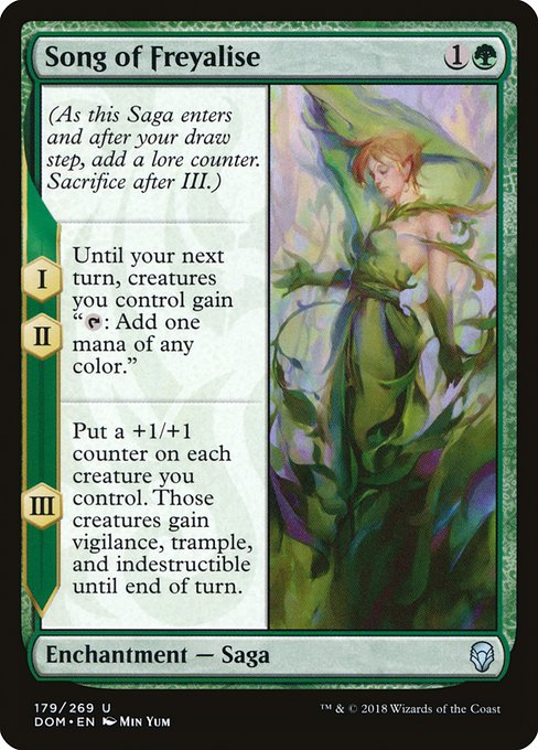 Magic the Gathering Card - Song of Freyalise - MTG Circle