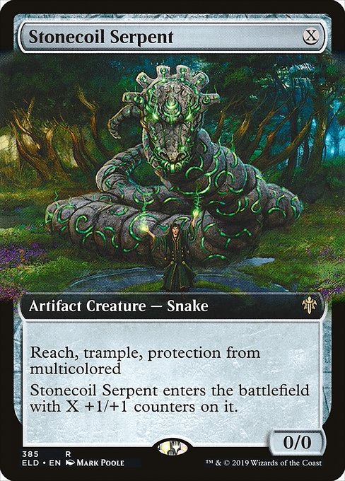 Magic the Gathering Card - Stonecoil Serpent - MTG Circle