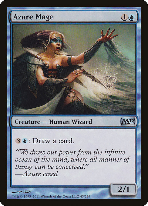 Magic the Gathering Card - Azure Mage - MTG Circle