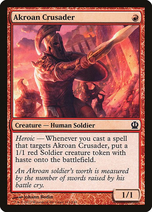 Magic the Gathering Card - Akroan Crusader - MTG Circle