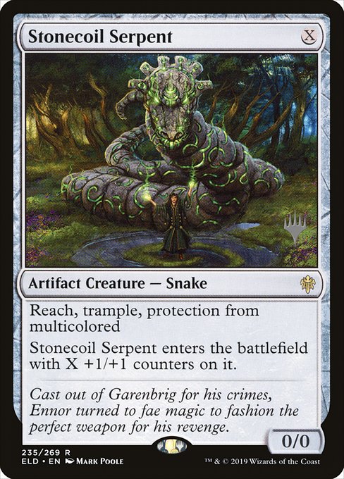 Magic the Gathering Card - Stonecoil Serpent - MTG Circle