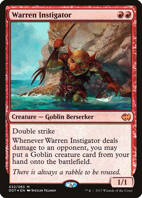 Magic the Gathering Card - Warren Instigator - MTG Circle