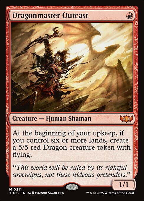 Magic the Gathering Card - Dragonmaster Outcast - MTG Circle