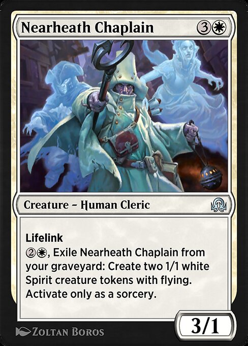 Magic the Gathering Card - Nearheath Chaplain - MTG Circle