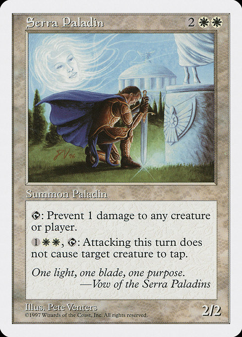 Magic the Gathering Card - Serra Paladin - MTG Circle
