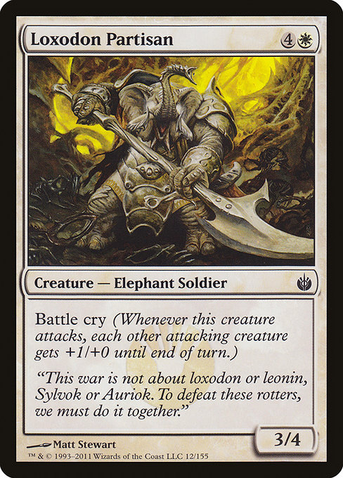 Magic the Gathering Card - Loxodon Partisan - MTG Circle