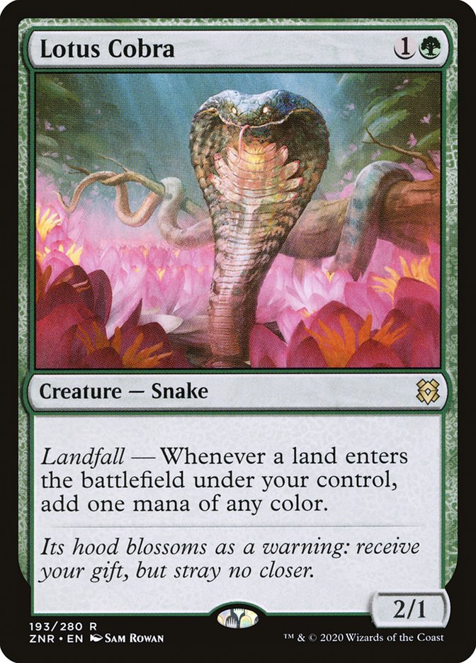 Magic the Gathering Card - Lotus Cobra - MTG Circle