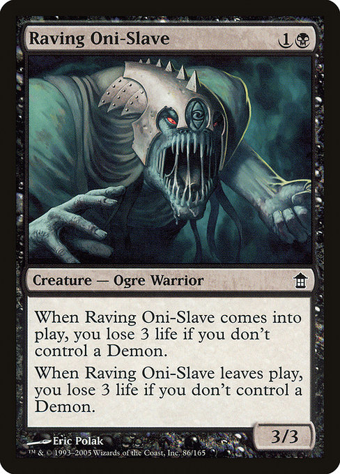 Magic the Gathering Card - Raving Oni-Slave - MTG Circle