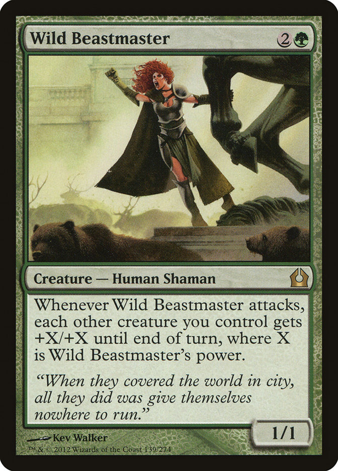 Magic the Gathering Card - Wild Beastmaster - MTG Circle