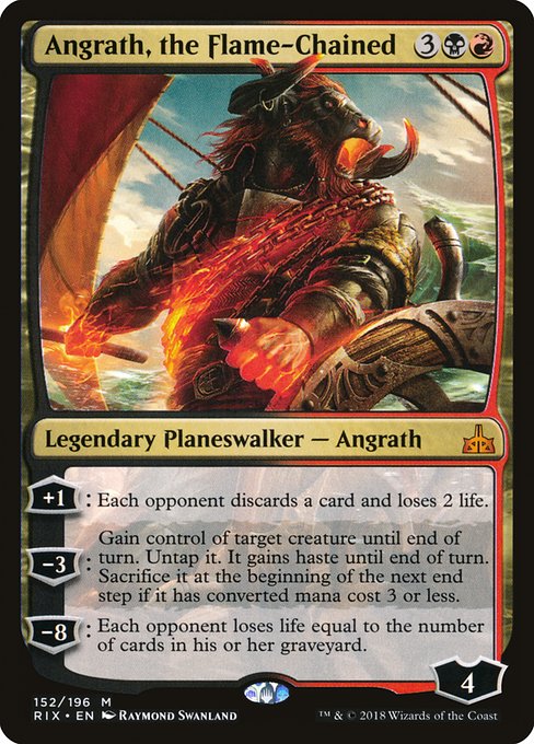 Magic the Gathering Card - Angrath, the Flame-Chained - MTG Circle