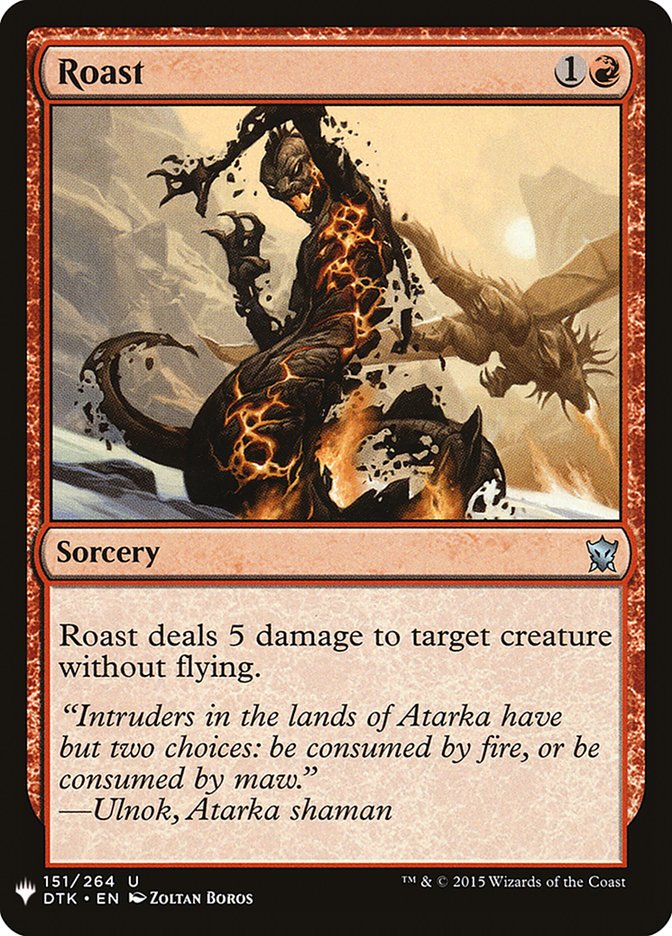Magic the Gathering Card - Roast - MTG Circle