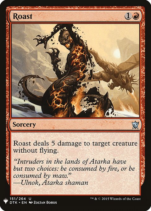 Magic the Gathering Card - Roast - MTG Circle