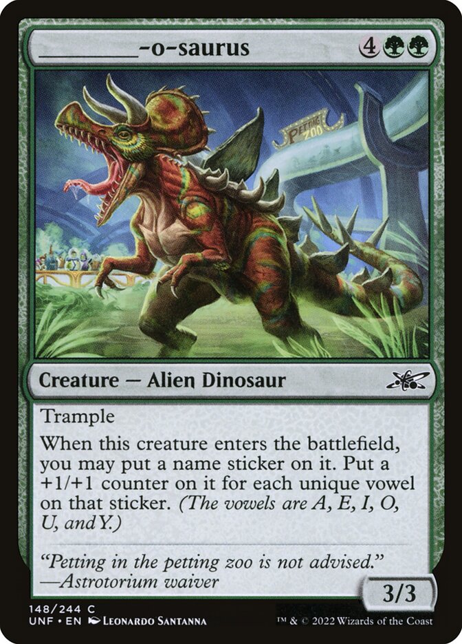 Magic the Gathering Card - _____-o-saurus - MTG Circle