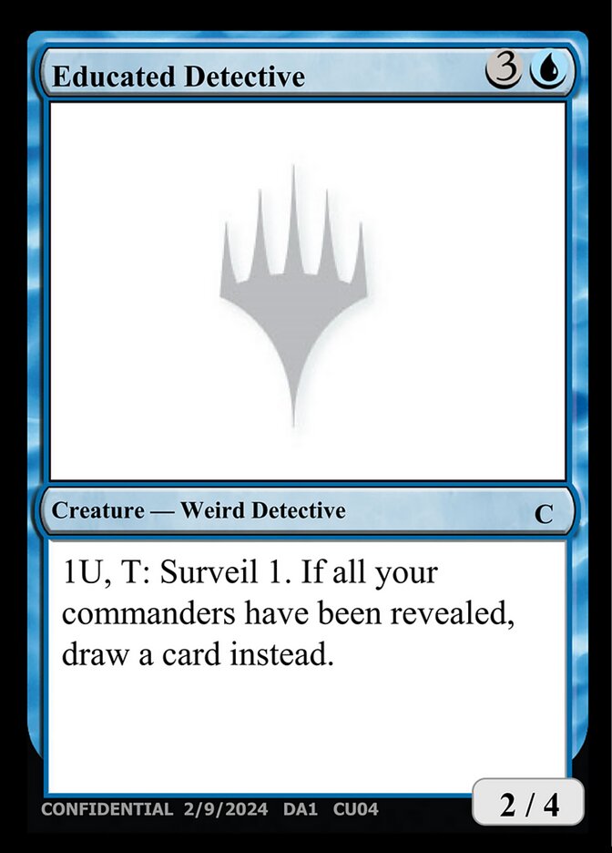 Magic the Gathering Card - Educated Detective - MTG Circle