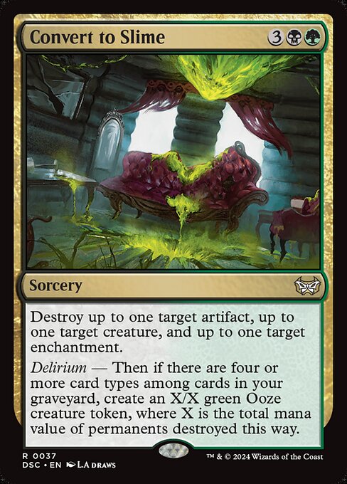 Magic the Gathering Card - Convert to Slime - MTG Circle