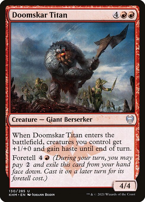 Magic the Gathering Card - Doomskar Titan - MTG Circle
