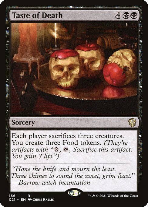 Magic the Gathering Card - Taste of Death - MTG Circle