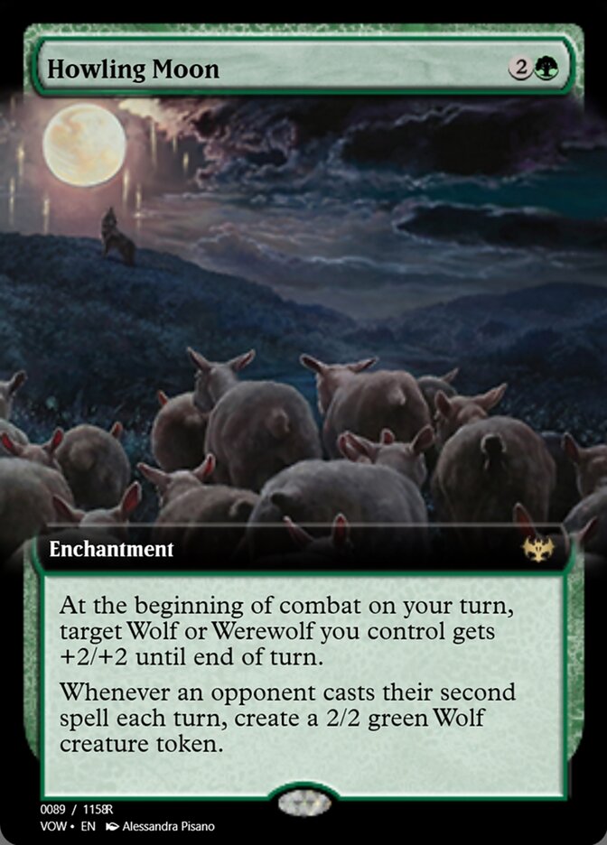 Magic the Gathering Card - Howling Moon - MTG Circle