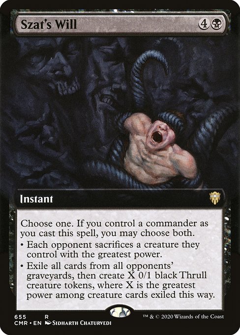 Magic the Gathering Card - Szat's Will - MTG Circle